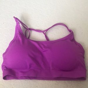 Purple sports bra